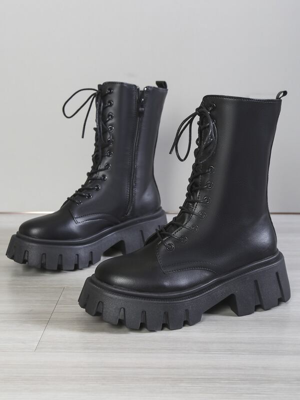 flatform combat boots