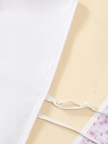 1pc Solid Dickey Collar Stylish Design Long Pointed Collar - White - View 3