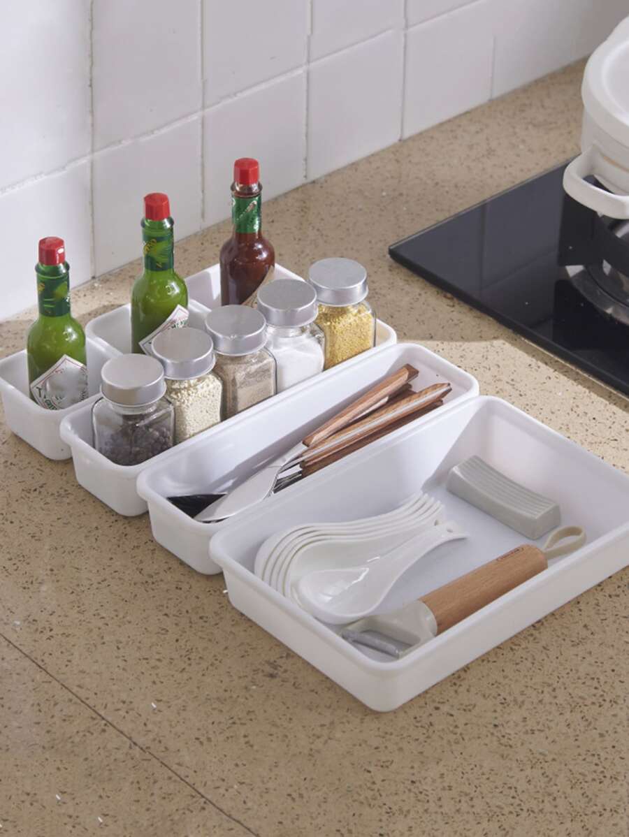 1pc Multifunctioneel Keuken Opbergrek - Wit - Bekijken 1