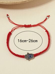 Evil Eye & Hand Decor Bracelet - Multicolor - View 3