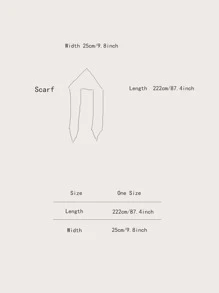 Solid Hooded Scarf - Yellow - View 3