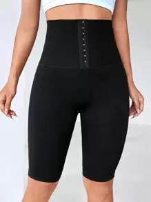 Easithlete Quần Shorts Thể thao Nữ màu trơn - màu đen - Xem 1