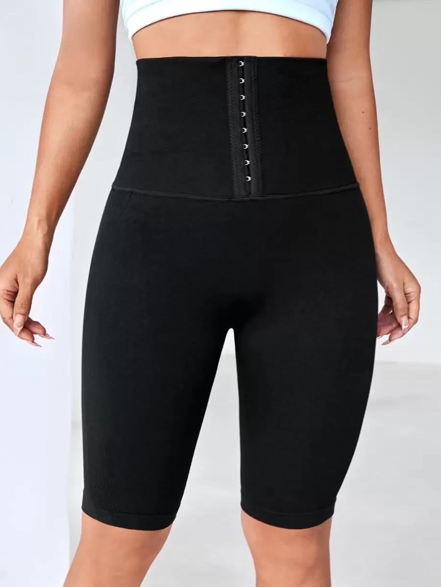 Easithlete Quần Shorts Thể thao Nữ màu trơn - màu đen - Xem 1