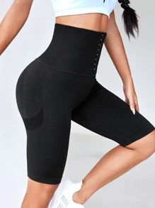 Easithlete Quần Shorts Thể thao Nữ màu trơn - màu đen - Xem 4