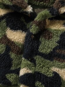 Baby Camo Print Flannel Jacket - Multicolor - View 5