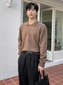 DAZY Quần tây nam màu trơn, túi xéo, thích hợp cho công sở. - màu đen - Xem 5