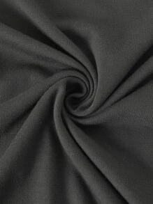 Manfinity Homme Hombres Camiseta con estampado de slogan - Gris Oscuro - Ver 5