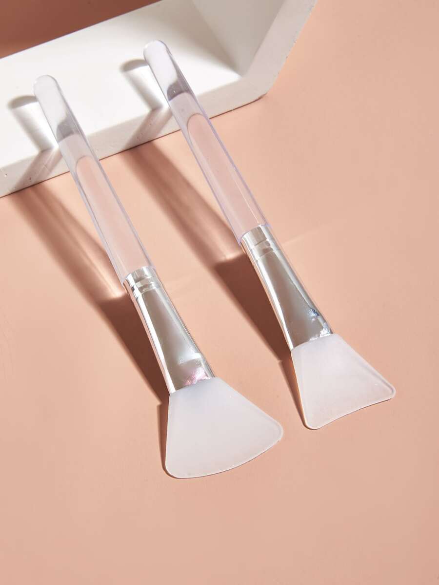 3pcs Silicone Facial Sheet Brush - White - View 1