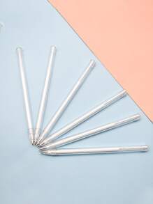 4入組透明中性筆 - 白色 - 查看 3