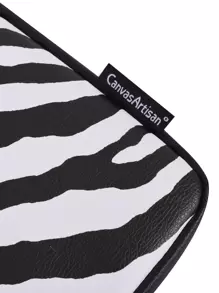 canvas artisan Shockproof Notebook Bag Slim PU Laptop Sleeve Compatible With Matebook Chromebook - Black and White - View 7