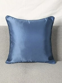 1pc Chevron Jacquard Cushion Cover không có chất làm đầy - Màu xanh bụi bặm - Xem 4