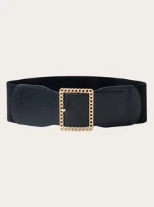 Chain Design Square Buckle Belt | SHEIN EUR