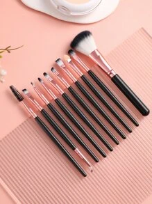 10pcs Makeup Brush Set For Women Makeup Use,Brush Set,Makeup Brush Kit,Make Up Brush Set,Make Up Set Complete,Makeup Brush Set,Complete Makeup Kit,Brush Kit,Brushes Makeup Set,Makeup Gift Set,Set - Black - View 2