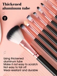 10pcs Makeup Brush Set For Women Makeup Use,Brush Set,Makeup Brush Kit,Make Up Brush Set,Make Up Set Complete,Makeup Brush Set,Complete Makeup Kit,Brush Kit,Brushes Makeup Set,Makeup Gift Set,Set - Black - View 3