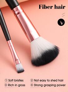 10pcs Makeup Brush Set For Women Makeup Use,Brush Set,Makeup Brush Kit,Make Up Brush Set,Make Up Set Complete,Makeup Brush Set,Complete Makeup Kit,Brush Kit,Brushes Makeup Set,Makeup Gift Set,Set - Black - View 5