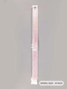 Trắng Màu hồng Dây nhiều màu sáng bóng Tóc 100 Sợi Dây nhiều màu sáng bóng Tóc Chống nóng Nàng tiên Tóc Lung linh Sáng bóng Long lanh Tinsel Nối tóc Đối với phụ nữ Cô gái Trẻ em - Nhiều màu - Xem 2