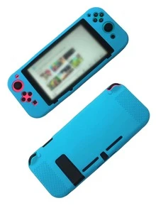 Funda de silicona compatible con Nintendo Switch - Azul - Ver 1
