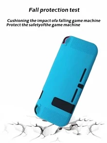 Funda de silicona compatible con Nintendo Switch - Azul - Ver 4