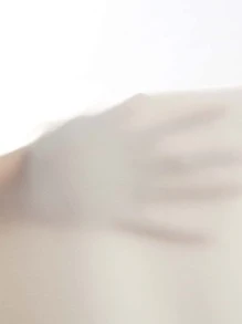 SHEIN EZwear 高腰補丁貼口袋闊腿褲 - 米色 - 查看 6