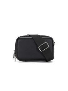 High School Students University Freshman multifunctional sling bag shoulder bag casual bag Mini Men Minimalist Square Bag With Coin Purse, Handbag Schoolbag For Travel,College,Outdoors,Sports,Commute - Black - View 7