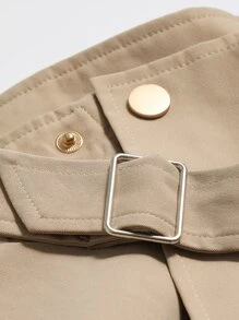 DAZY Men Flap Pocket Zip Up Jacket - Khaki - View 5