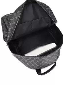 15 英寸男士几何图案休闲校园背包笔记本电脑包书包单肩包学院研究生大学生商务户外旅行露营运动皮包书包返校海滩复古笔记本电脑包运动生活夏季包春假假期礼品包背包旅行必备大包 - 彩色 - 查看 4