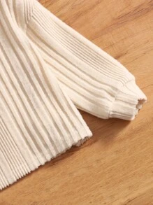 SHEIN Leap Crew Baby Girl Casual And Comfortable Long-Sleeved T-Shirt Suitable For Spring And Autumn - Apricot - View 4