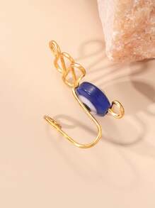 Popular Evil Eye Decor Nose Cuff Copper Simple & Stylish For Women & Girls Unisex - Multicolor - View 2