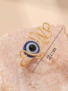 Popular Evil Eye Decor Nose Cuff Copper Simple & Stylish For Women & Girls Unisex - Multicolor - View 4