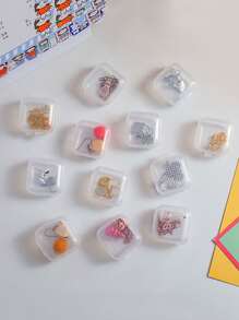 10pcs Clear Mini Jewelry Storage Box - Clear - View 6