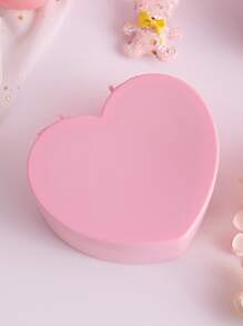 1個心型珠寶收納盒,粉色珠寶整理盒,家居用品,情人節禮物 - 粉色 - 查看 3