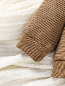 Đứa bé trai Mô hình Cartoon Áo nỉ - màu nâu - Xem 6