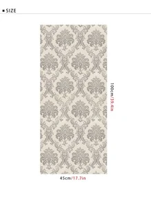 1pc Royal Floral Pattern Wall Sticker, Nordic Style PVC Waterproof Wall Paper For Home Decor,Renovation Stickers Peel Wall Panels,Wall Paper, Wallpapers,Spring Decoration Items Refresh Your Home,Rama Decoration Stickers - Multicolor - View 8