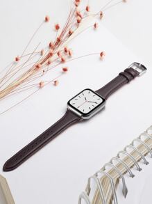 Minimalist Watchband Compatible With Apple Watch - Maroon - View 4