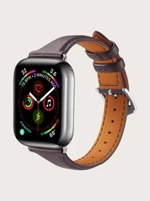Minimalist Watchband Compatible With Apple Watch - Maroon - View 5