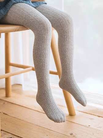 小女童素色褲襪