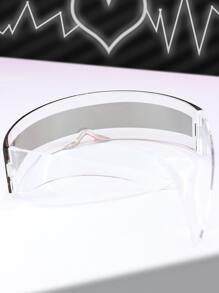 Wrap Around Fashion Glasses Street For Summer Beach Vacation,Outdoor,Travel - Clear - View 4
