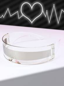 Wrap Around Fashion Glasses Street For Summer Beach Vacation,Outdoor,Travel - Clear - View 5