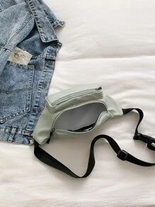 Riñonera con cremallera delantera - Verde - Ver 6