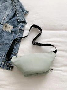 Riñonera con cremallera delantera - Verde - Ver 7