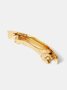 MOTF PREMIUM RECTANGLE HAIR CLIP CASUAL CLAW CLIPS HAIR CLAWS HAIR BARRETTES - Gold - View 7