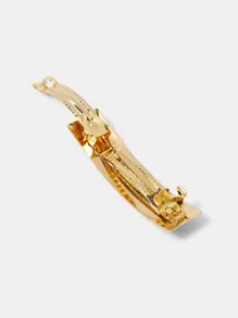 MOTF PREMIUM RECTANGLE HAIR CLIP CASUAL CLAW CLIPS HAIR CLAWS HAIR BARRETTES - Gold - View 4