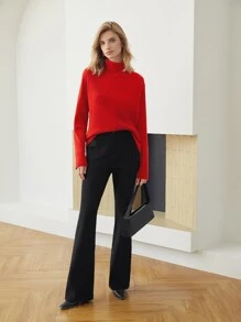 MOTF PREMIUM CASHMERE RELAXED FIT JUMPER - Red - View 5