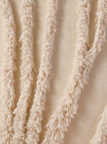 Miater 1入組簇絨設計靠墊套不附帶墊芯 - 米色 - 查看 4