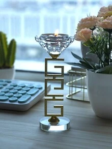 1入組幾何設計燭臺 - 彩色 - 查看 2