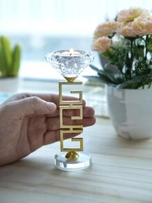 1入組幾何設計燭臺 - 彩色 - 查看 3