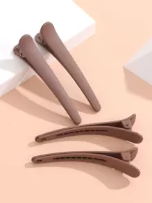 4pcs Matte Finish Sectioning Alligator Hair Clips With Positioning Function,Hair Tools,Hair Products And Accessories For Barber Salon Beauty Travel Essentials,Back To School,Travel Holiday Essentials,Hair Accessories For Women