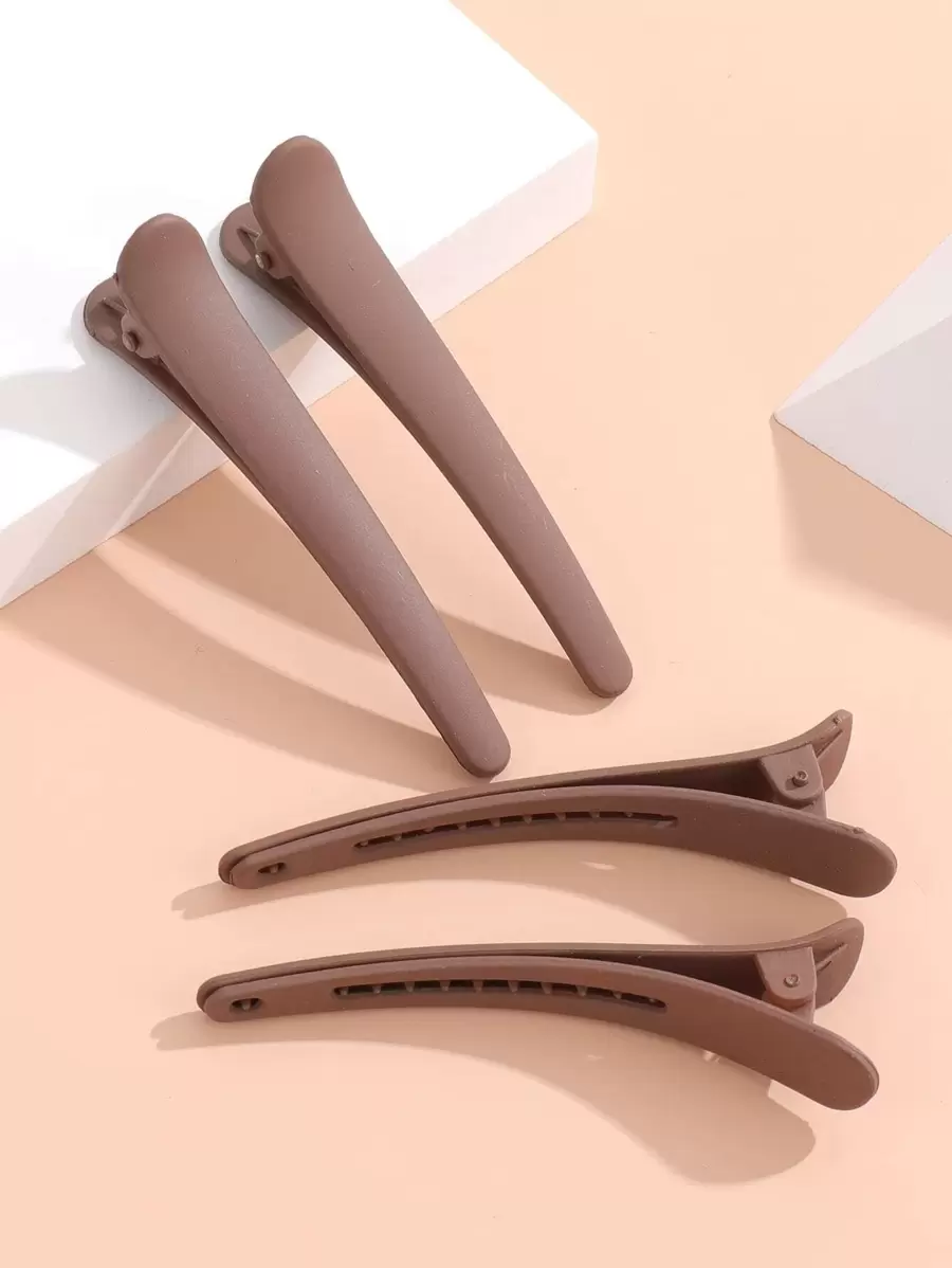 4pcs Matte Finish Sectioning Alligator Hair Clips With Positioning Function,Hair Tools,Hair Products And Accessories For Barber Salon Beauty Travel Essentials,Back To School,Travel Holiday Essentials,Hair Accessories For Women