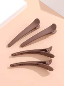 4pcs Matte Finish Sectioning Alligator Hair Clips With Positioning Function,Hair Tools,Hair Products And Accessories For Barber Salon Beauty Travel Essentials,Back To School,Travel Holiday Essentials,Hair Accessories For Women