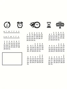 1入組時間設計矽膠印章 - 無色 - 查看 2